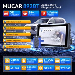 🔥2026 MUCAR 892BT Car Diagnostic Tool OBD2 Scanner Auto Full System Action Test