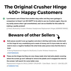 (2 Pack) Skullcandy Crusher Headphones Replacement Hinges – SAME DAY SHIPPING!