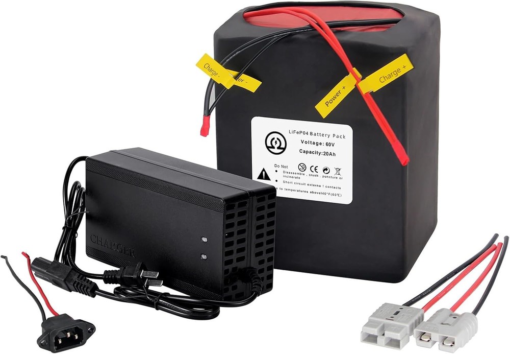 60V 20Ah Battery Pack Li_thium Lifepo4 for B_ike 1500W Ele c/tric Motor 50A BMS