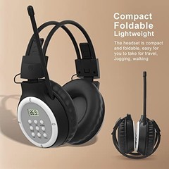 AM FM Radio Headphones Personal Portable Radio Headset am/fm Digital with Bes..
