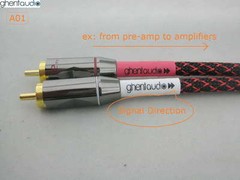 A01(0.5m 1.5ft) — Pair(2pcs) Canare L-4E6S Star Quad RCA Audio Cables