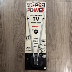 Vintage 1968 Fedtro Super Power Parabolic TV Rabbit Ear Antenna TV-8 FM UHF VHF