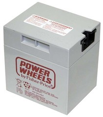 Power Wheels Genuine OEM 00801-0638 Battery 12 Volt Gray Grey 12V *NEW*