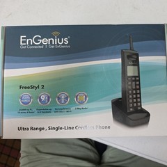Engenius FreeStyl2-HC FreeStyl2 Speakerphone Handset Cordless & Charger Free S&H