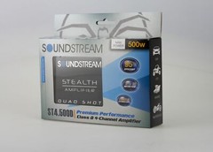 SOUNDSTREAM ST4.500D MOTORCYCLE 4 CHANNEL 500W SPEAKER COMPACT SMALL AMPLIFIER