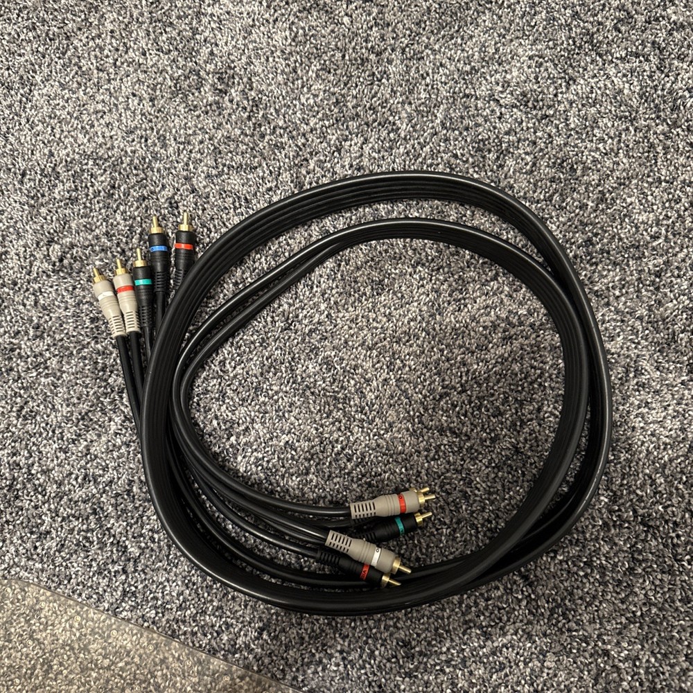 6FT COMPONENT VIDEO CABLE WITH AUDIO 5 RCA RED GREEN BLUE RGB for HDTV DVD VCR