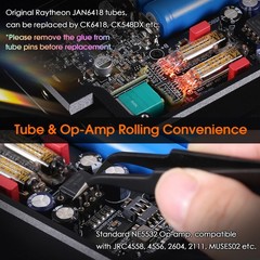 Mini Portable Headphone Amplifier HiFi Audio Direct Heated Tube Earphone Amp