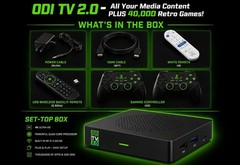 ODI TV 2.0 4K Quad Core Wi-Fi HDMI/USB Media Streaming Box w/ 2 Controllers