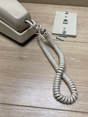 Vintage ITT Wall Phone Beige Push Button Landline Telephone USA Tested Working