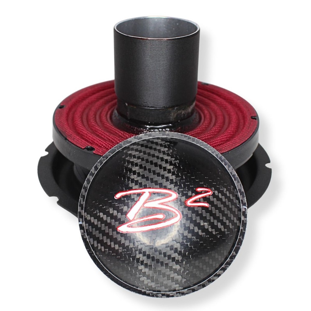 B2 Audio Rampage 6″ Re-cone Kit Drop 2-Ohm 3″ Coil Carbon Fiber