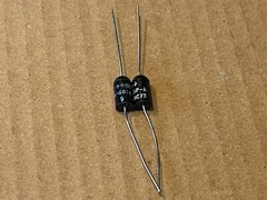 2 NOS Vintage 1970s Western Electric 5 uf 35v Tantalum 601A Capacitors TESTED!