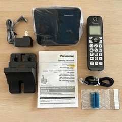 Panasonic KX-TGD510B DECT 6.0 Plus Black Cordless Handset Phone Set