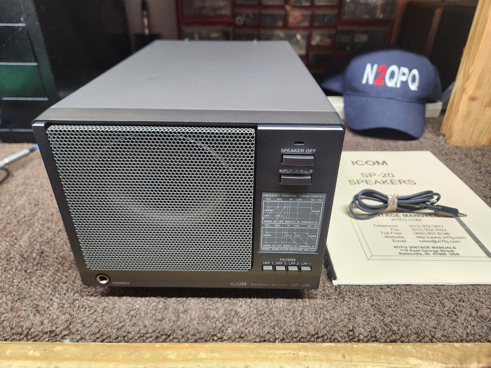 Icom SP-20 Deluxe Filtering Speaker ! IC-R7100 , IC-765 , IC-761 and others !