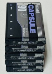 Lot of 5 – Maxell Capsule 90 – Metal Cassette Tape – IEC Type IV – New Sealed