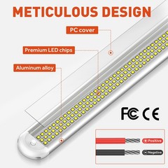 4x 12V LED Interior Light Bars 120LED 2800LM Lights with ON/Off for Car RV Truck