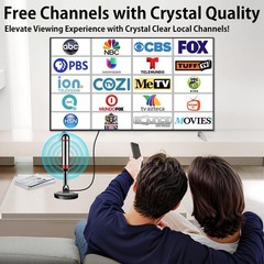 Compact 5.5 in TV Antenna – Strong Magnetic Base & Long Range Reception