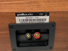Polk Audio CS1 Center Channel Speaker Cherry Wood 2-Way Home Theater 8 Ohm