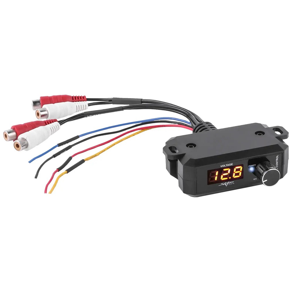 NEW SKAR AUDIO UNIVERSAL REMOTE BASS KNOB WITH DIGITAL VOLTMETER (SK-RBVM)