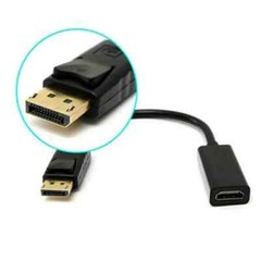 2X Display Port to HDMI Male Female Adapter Converter Cable DP to HDMI