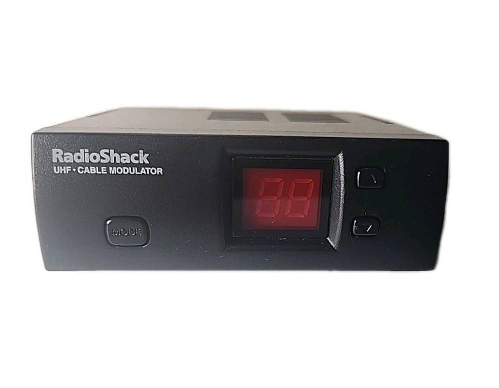 RadioShack UHF- Cable Modulator #15-1243 Power: 15VDC, 400mA Black