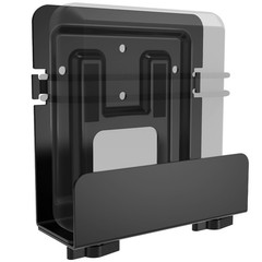 appacare Cable Box Mount, Modem Mount,Adjustable Wall Mount for 1 pcs, Black