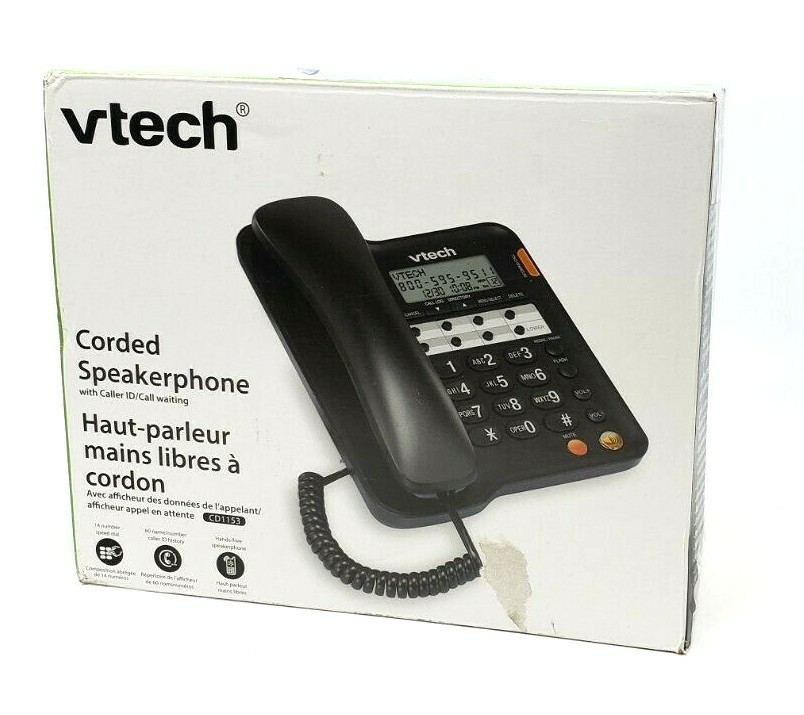 Vtech CD1153 Corded Speaker Telephone with Caller ID/ Call Waiting – [LN]™