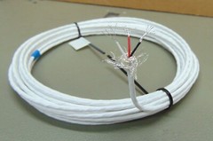 25 feet 26 AWG Shielded Silver Plated Copper PTFE (Teflon) Wire 3 Twisted SPC