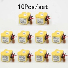 10X BR-2/3AGCT4A A98L-0031-0025 6V 4400mAh High Capacity Battery for Fanuc +Plug
