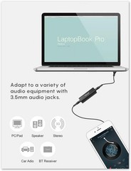 Effortless Plug-and-Play Ground Loop Isolator with 3.5mm Audio Cable Included