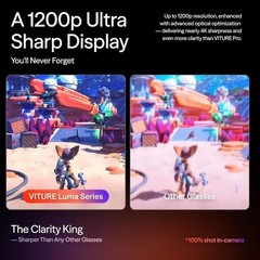 VITURE Luma Pro XR Glasses 152” 1200p Ultra Sharp Display 52° FOV (Regular Size)