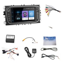 7in 2 Din Touch Screen Android 9.0 Car Radio GPS MP5 Player For Ford Focus SMax