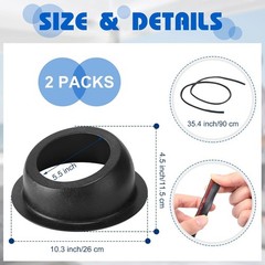 Durable ABS Plastic Speaker Pods for 6.5 Inch Speakers – Black Surface Mount
