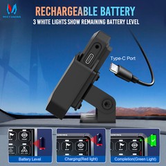 MICTUNING Wireless RGB 8 Gang Switch Panel LED Light Circuit Control Box 12v 24v