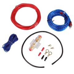 Car Audio Cable Set 1500W Amp Amplifier Install RCA Subwoofer Sub Wiring 8 Gauge