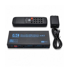 4K 60Hz HDMI Matrix Switcher Splitter 4×2 4 In 2 Out Support ARC EDID