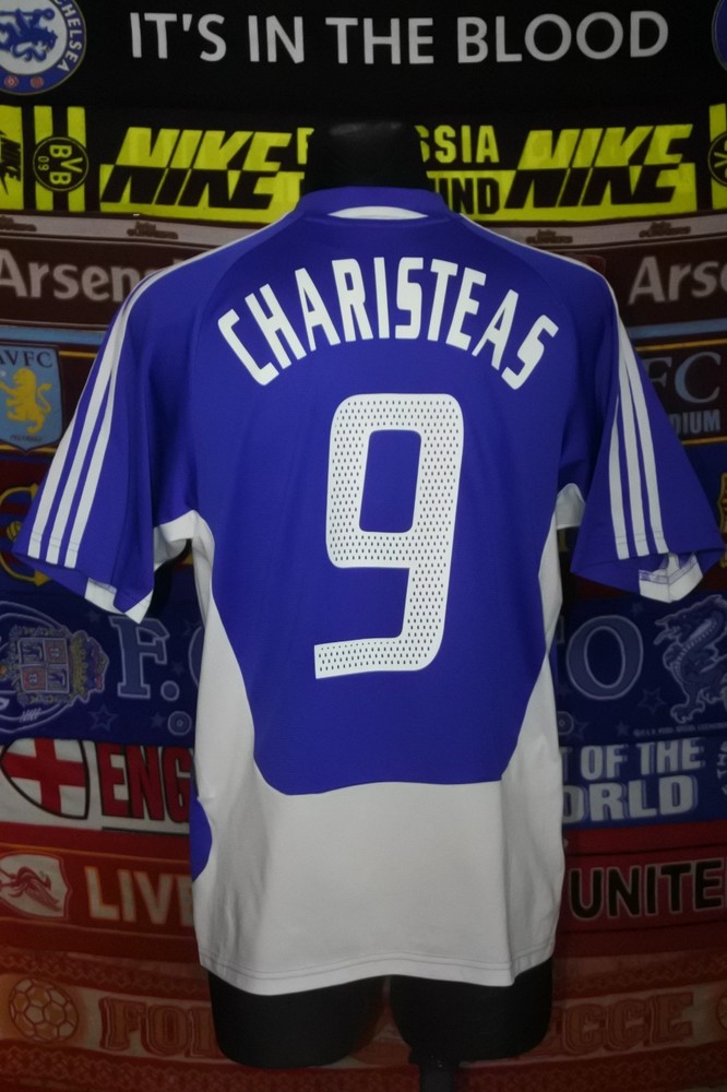 5/5 Greece adults M 2004 #9 Charisteas football shirt jersey trikot soccer