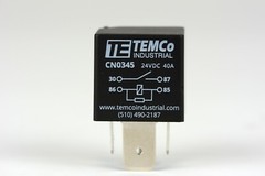 TEMCo 24V 40A 4 Pin Bosch Style Automotive Relay SPST