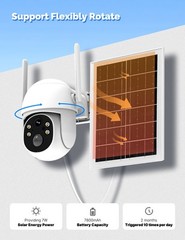 MOES 4G LTE Cellular Solar Security Camera Wireless Outdoor Built-in VSIM Card