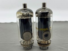 Matched Pair Sylvania 6LB6 Beam Power Amp Vacuum Tube Tests NOS on TV-7U