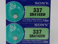 Sony 337  SR416W Watch Battery 2Pcs (Exp 10/2026)