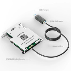 JIKONG 4S-24S 12V-72V 40A-300A Li-ion LiFePo4 LTO BMS W/Active Balance BT/RS485