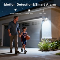 Swann 4K Floodlight Security Camera Wired Floodlight Camera, Smart security cam