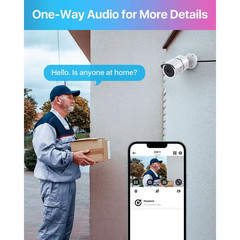 1080P Full HD TVI Hardwired Home Security Camera with Audio Recording 120 Ft. Ni