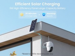 Reolink Argus PT Ultra 4K 8MP Battery Solar Security Camera WiFi 360° Pan Tilt