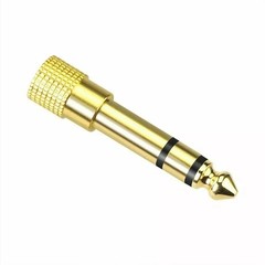 6.3mm 1/4″ Male plug to 3.5mm 1/8″ Female Jack Stereo Headphone Audio Adapter