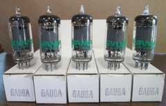 FIVE NEW SYLVANIA 6AU6A HiFi Ham Radio Amp Vacuum Tubes Matching Codes IOB