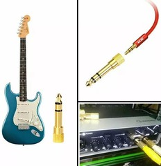 6.3mm 1/4″ Male plug to 3.5mm 1/8″ Female Jack Stereo Headphone Audio Adapter