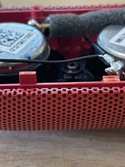 Beats Pill 2.0 Red Speaker + Red Character Stand – FOR PARTS / REPAIR No Battery
