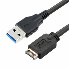 50cm USB 3.1 Front Panel Header to USB 3.0 Type-A Male Extension Data Cable