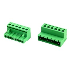 5 PCS 6 Pin 5.08mm Pitch Pluggable Mount Screw Terminal Block Connector Plug